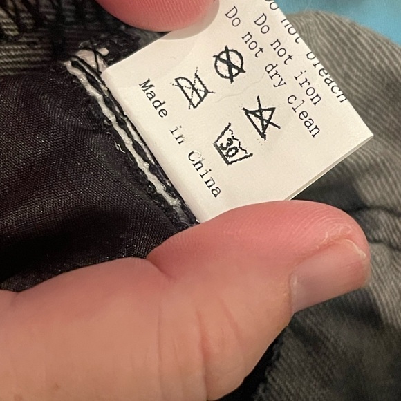 Pantalon gray flower print denim overalls - Picture 5 of 5